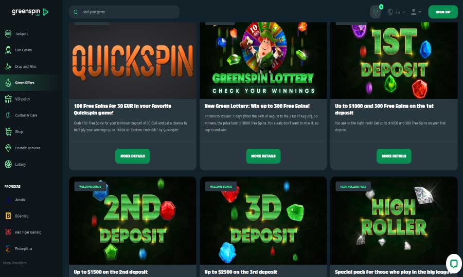 Green Spin Casino Review